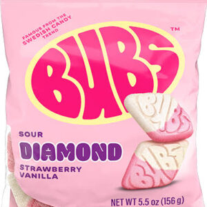 Bubs sour diamond strawberry vanilla